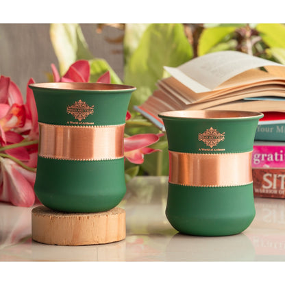 Pure Copper Half Silk Finish Glass – 300 ML