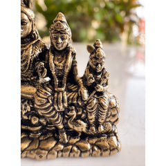 Pure Brass Miniature Shiv Family Murti - 3.30 cm