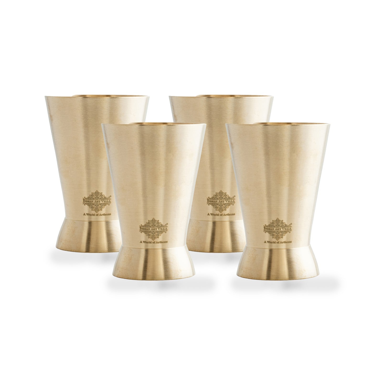 Brass Matt Finish Rugail Glass