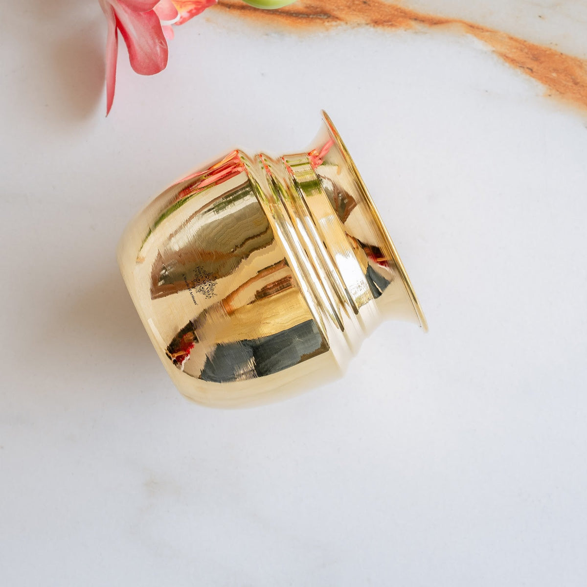 Traditional Brass Lota With Plain Design for Pooja & Home Use - 500 ML