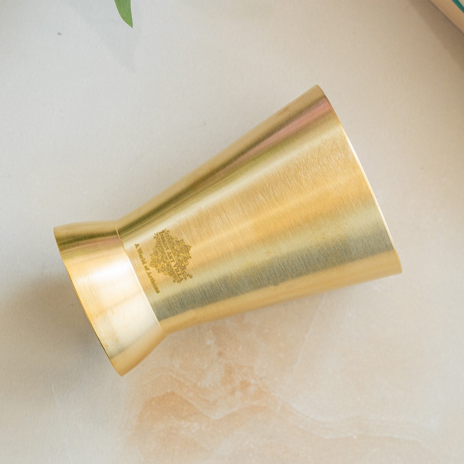 Brass Matt Finish Rugail Glass