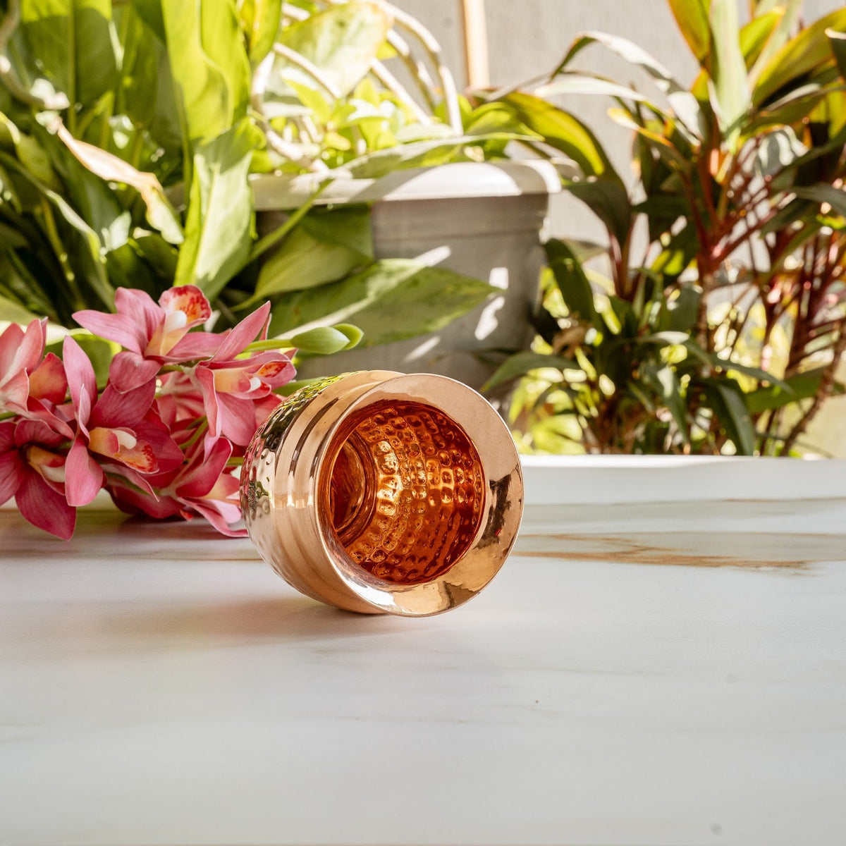 Pure Copper Hammered Lota/Kalash