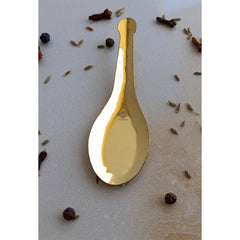 Pure Brass Gold Float Masala Spoon