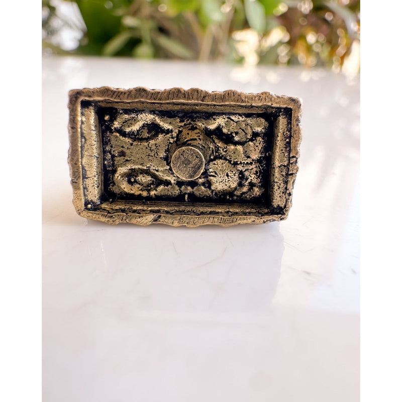 Pure Brass Miniature Khatu Shyam Ji Murti - 2.54 cm