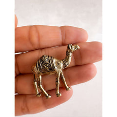 Pure Brass Miniature Camel Statue for Vastu - 3 cm