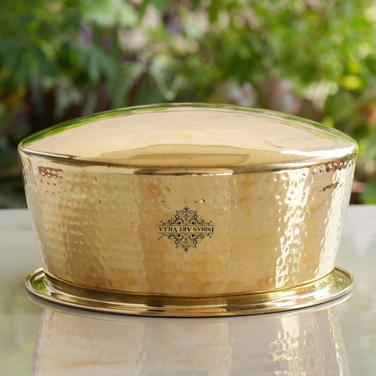 Pure Brass Inside Tin Lining Bhagona/Patila