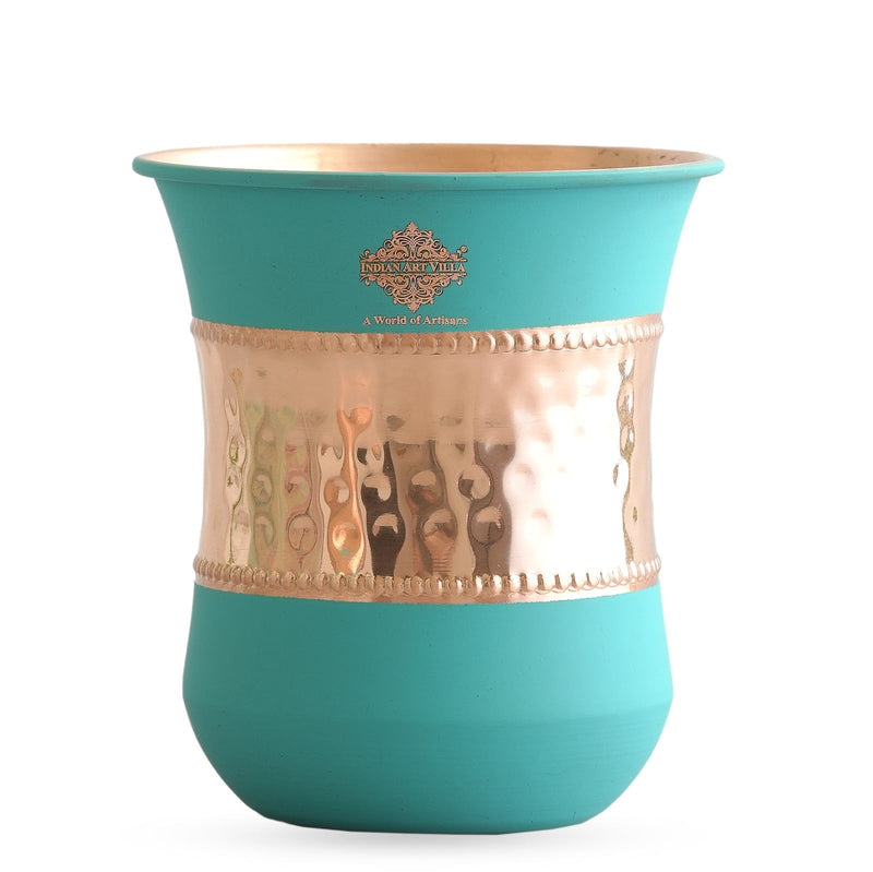 Pure Copper Half Silk Finish Glass – 300 ML