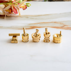Gouri Amma Set – 5-Piece Miniature Brass Ritual & Gifting Set