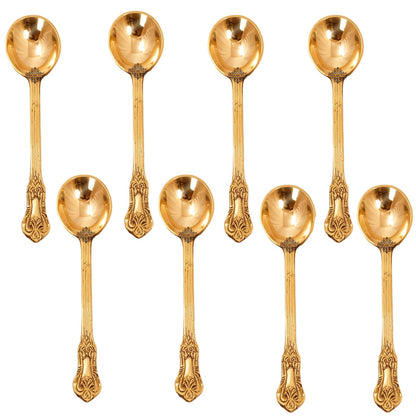 Brass Designer Serving Spoon, Tableware & Serveware Home Hotel , Length:- 17.27 cm
