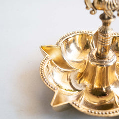 Brass Hanging Diya Set of 2 for Daily Pooja and Ritual Lighting