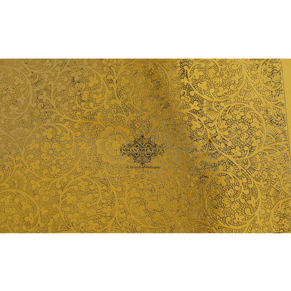 Brass Embossed Design Tray with beautiful Edges, Serveware, Tableware