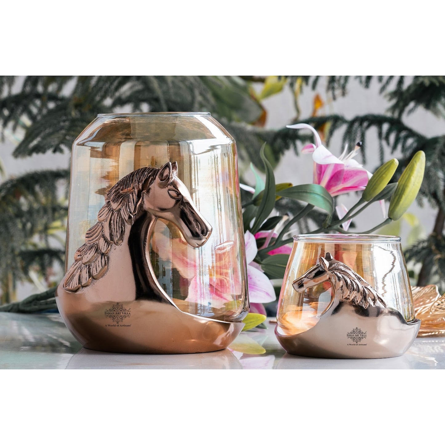 Horse Head Decorative Jar – Multi-Purpose Storage Jar, Candle Holder