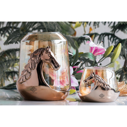 Horse Head Decorative Jar – Multi-Purpose Storage Jar, Candle Holder