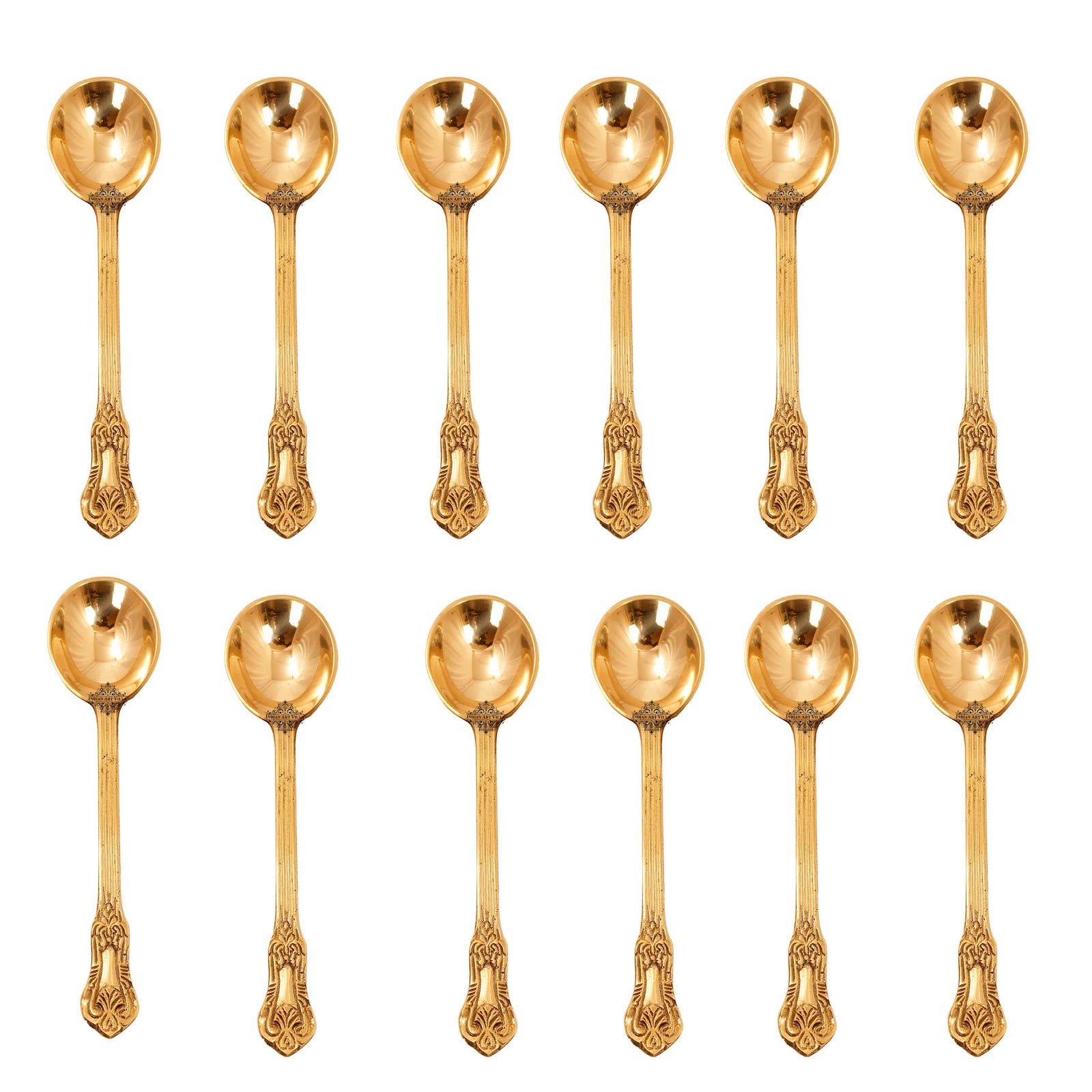 Brass Designer Serving Spoon, Tableware & Serveware Home Hotel , Length:- 17.27 cm