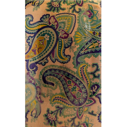 Copper Water Pot/Dispenser/ Matka in Green Paisley Printed Design with Brass Tap,13 Ltr