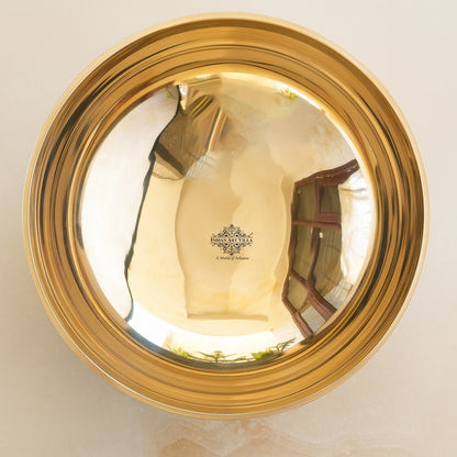 Pure Bronze Handmade Designer Round Shaped Serving Bowls, Tableware, Dinnerware, Serveware