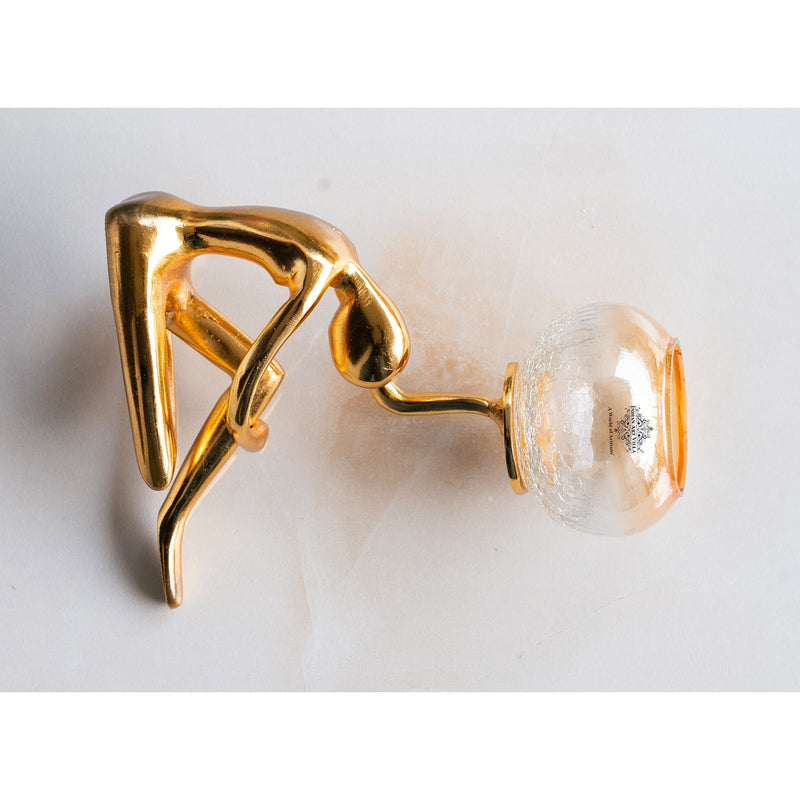 Gold Finish Decorative Candle Holder – Luxury Home Decor