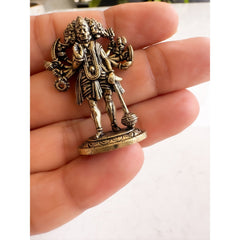 Pure Brass Miniature Panch Mukhi Hanuman Ji Murti - 4 cm