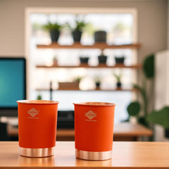 Premium Copper Glass in Ombre Silk Finish  - 275 ML