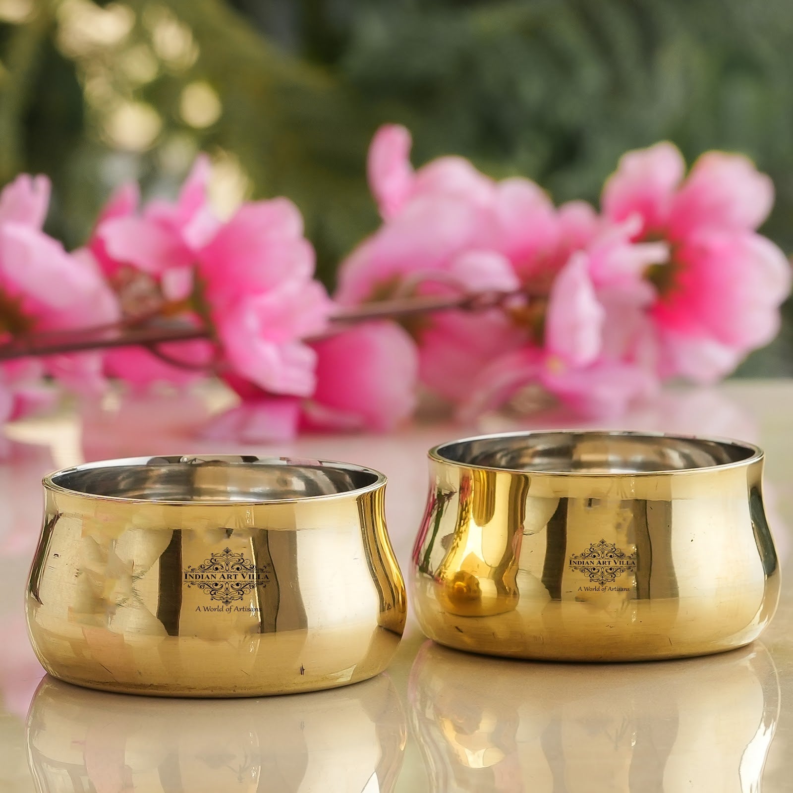 Steel Brass Curved Chuttni Bowl, Volume-75 ML