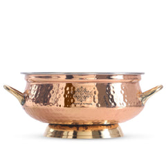 Copper Steel Handi Traditional craftsmanship meets modern design, perfect for serving and dining in style