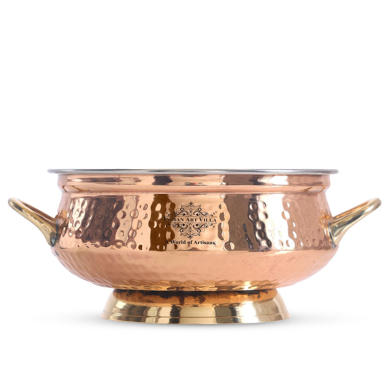 Copper Steel Handi Traditional craftsmanship meets modern design, perfect for serving and dining in style
