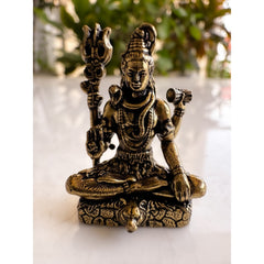 Pure Brass Miniature Shiv Ji Murti For Home Temple