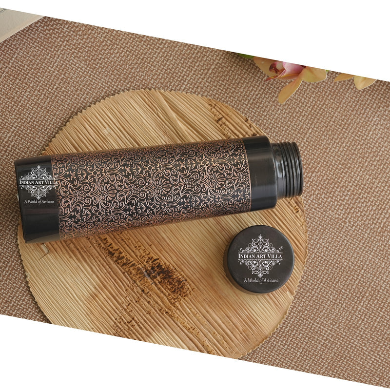 Pure Copper Water Bottle – Pyramid Shape, 900 ML