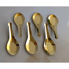 Pure Brass Gold Float Masala Spoon