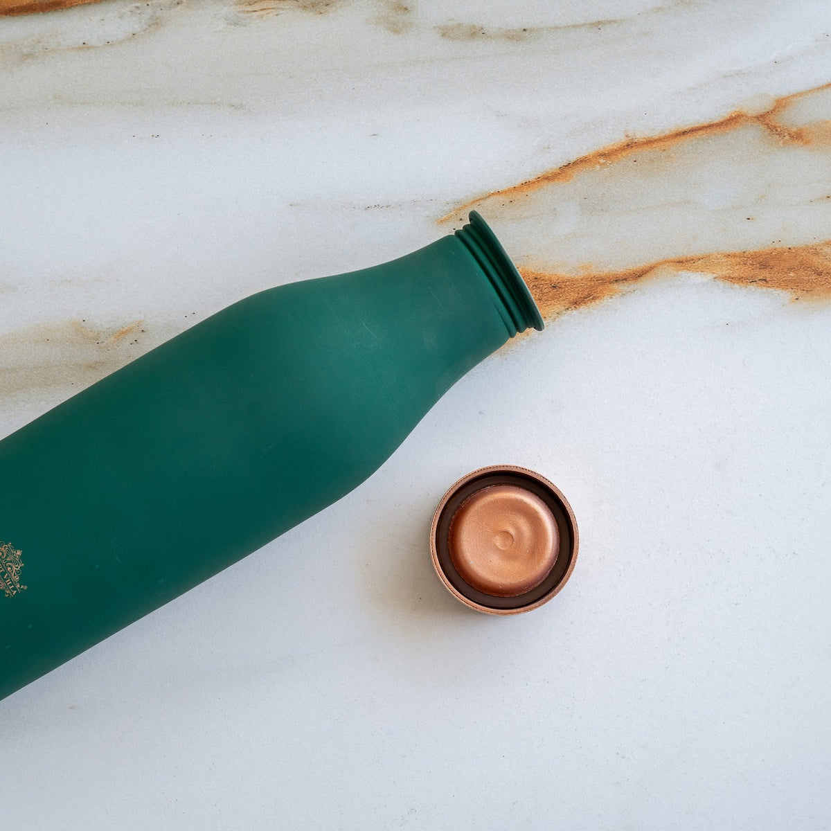 Pure Copper Bottle with Silk Finish - 900 ML