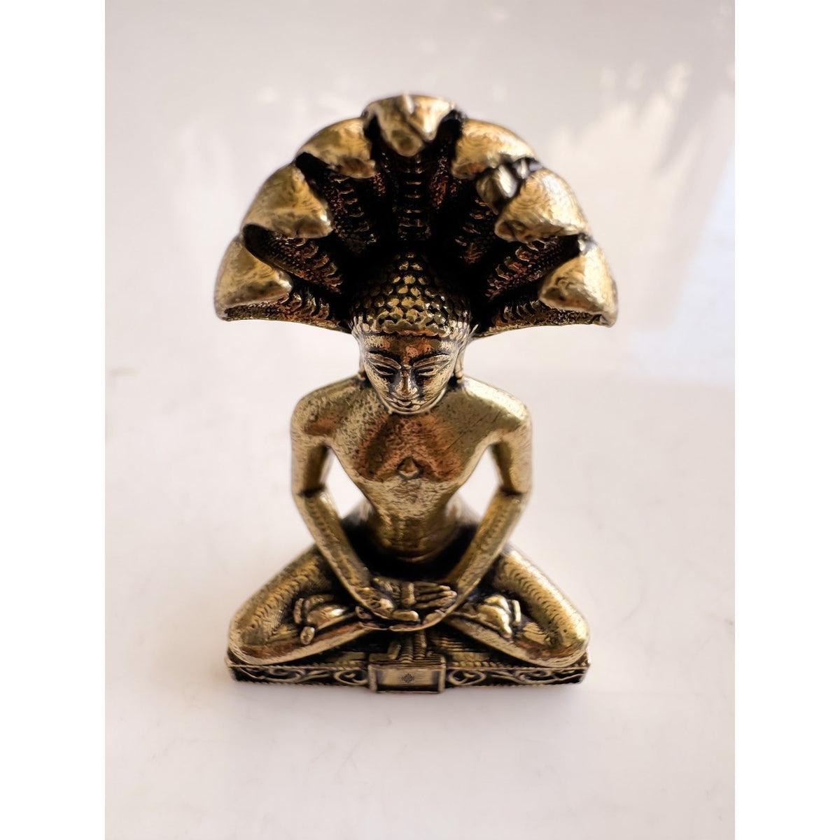 Pure Brass Miniature Parshvanath Ji Murti - 4 cm