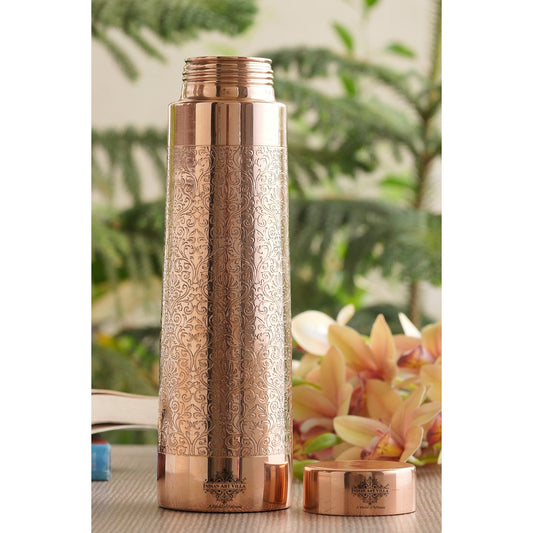 Pure Copper Water Bottle – Pyramid Shape, 900 ML