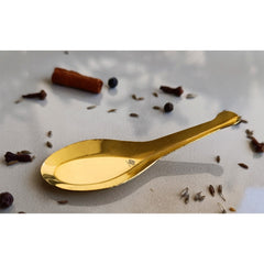 Pure Brass Gold Float Masala Spoon
