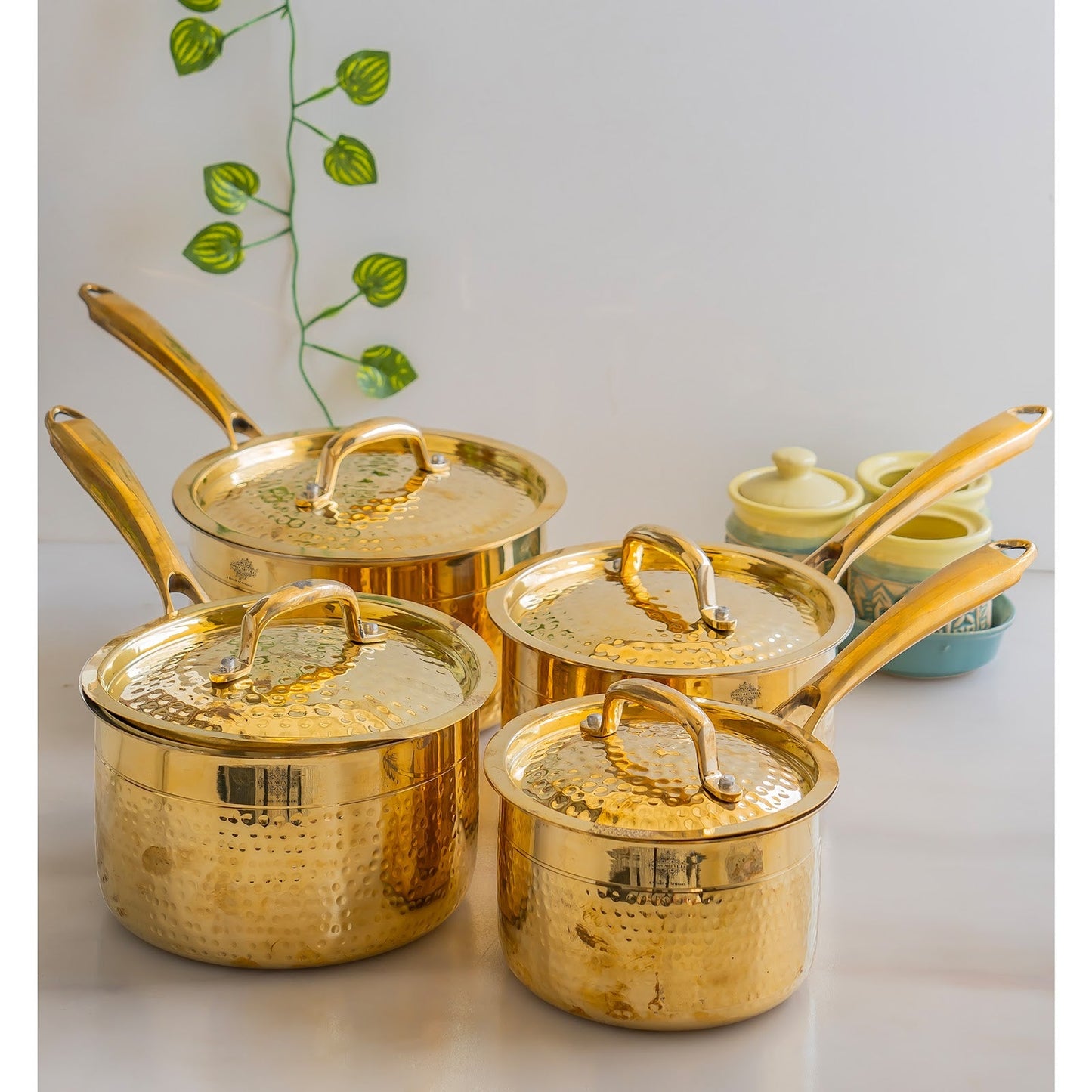 Brass Sauce Pan with Tin Lining & Lid – Indian Art Villa