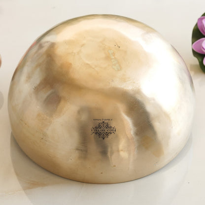 Handmade Pure Bronze Singing Bowl for Serenity and Meditation, Good For Health