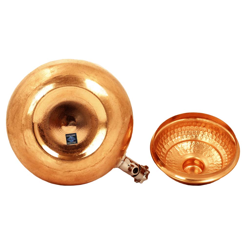 Pure Copper With Hammered Design Water Pot
