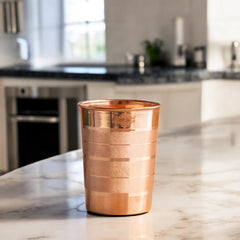 Pure Copper Diamond | Hammered | Shine Finish | Luxury Glasses-275 ML