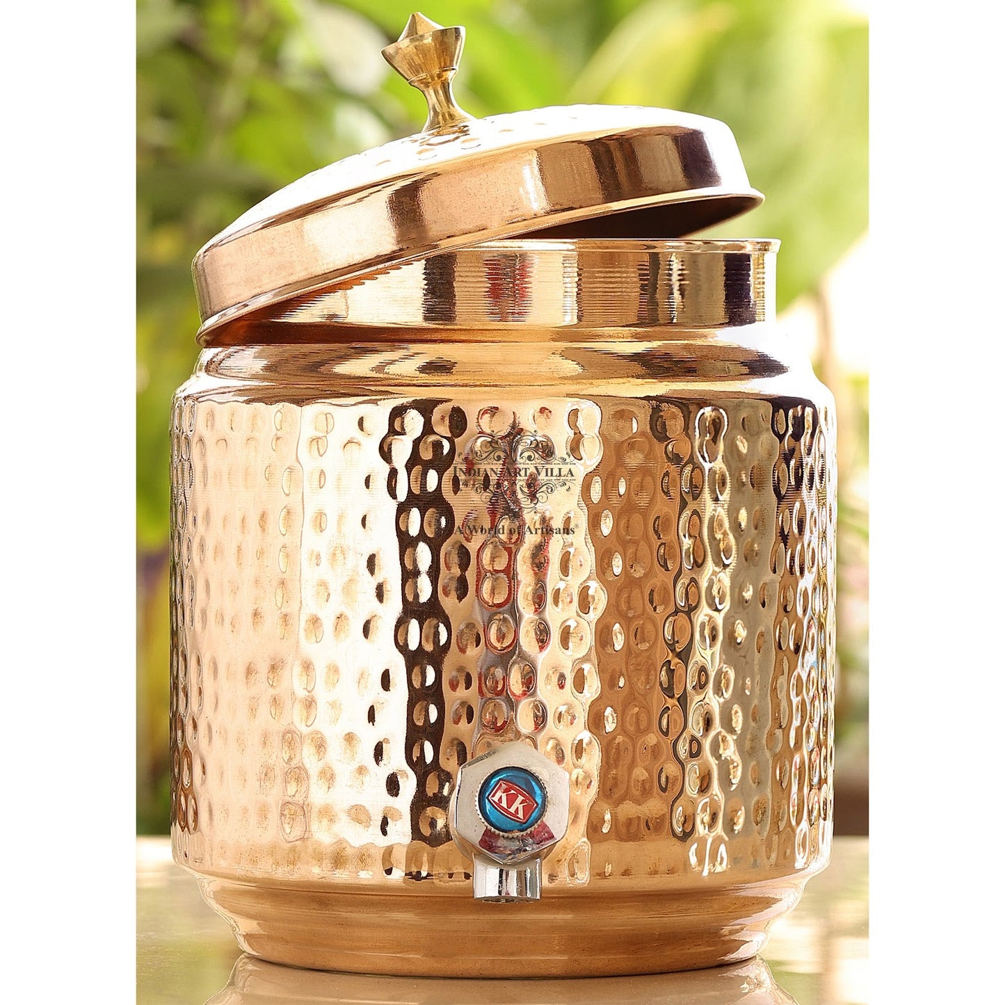 Pure Copper With Hammered Design Water Pot