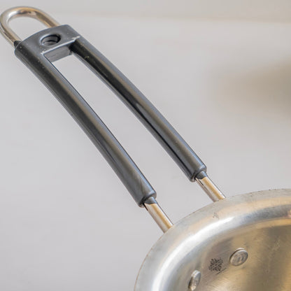 Brass Patila with Tin Lining and Handle for Healthy Cooking