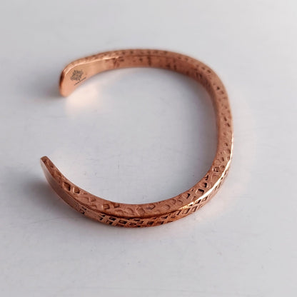 Pure Copper Solid Dotted Bracelet for Men & Women