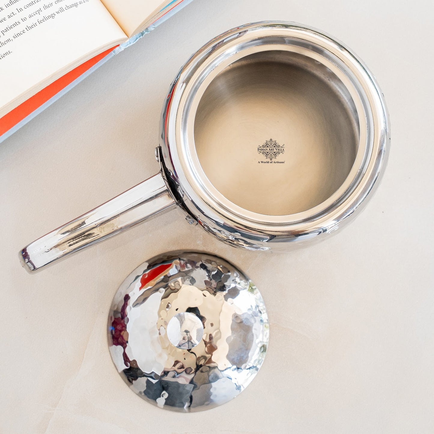 Stainless Steel Cooker With Hammered Design (Serving Only)