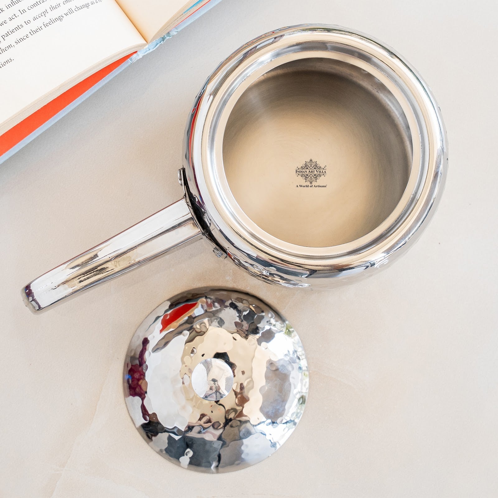 Stainless Steel Cooker With Hammered Design (Serving Only)