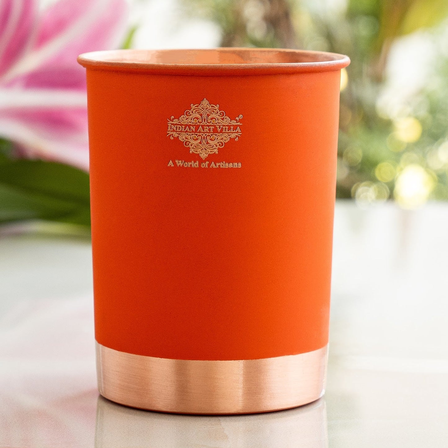 Premium Copper Glass in Ombre Silk Finish  - 275 ML