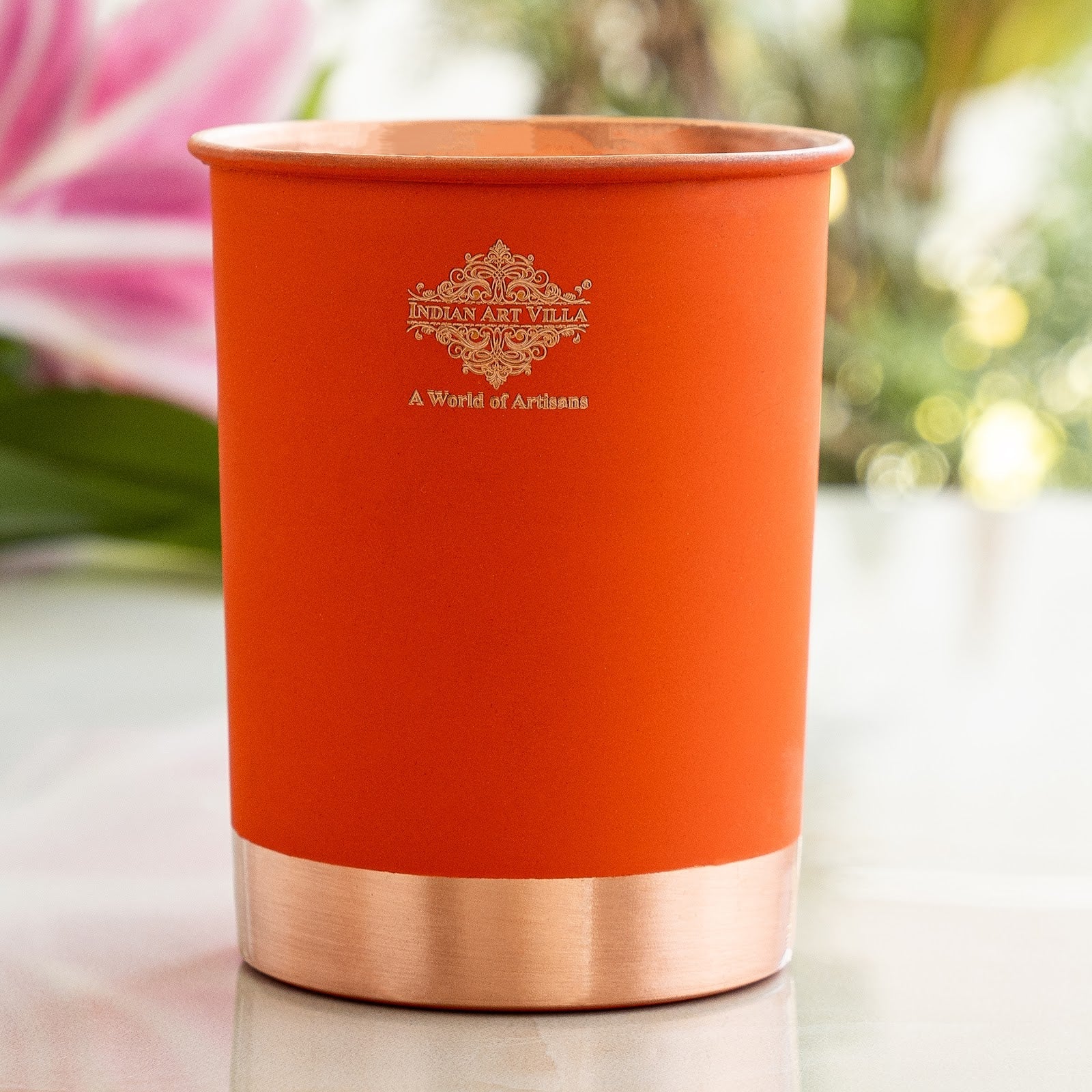 Premium Copper Glass in Ombre Silk Finish  - 275 ML