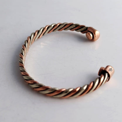 Copper Brass Fashionable Spiral Unisex Kada for Wellness & Gifting