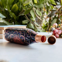 Copper Kalakriti Mystic Mandala Printed Bottle - 1100 ML