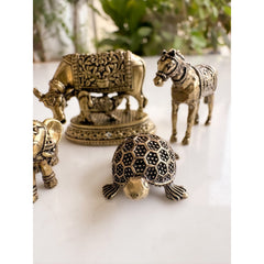 Pure Brass Miniature Vastu Animals Idol Combo For Positive Energy & Home Décor