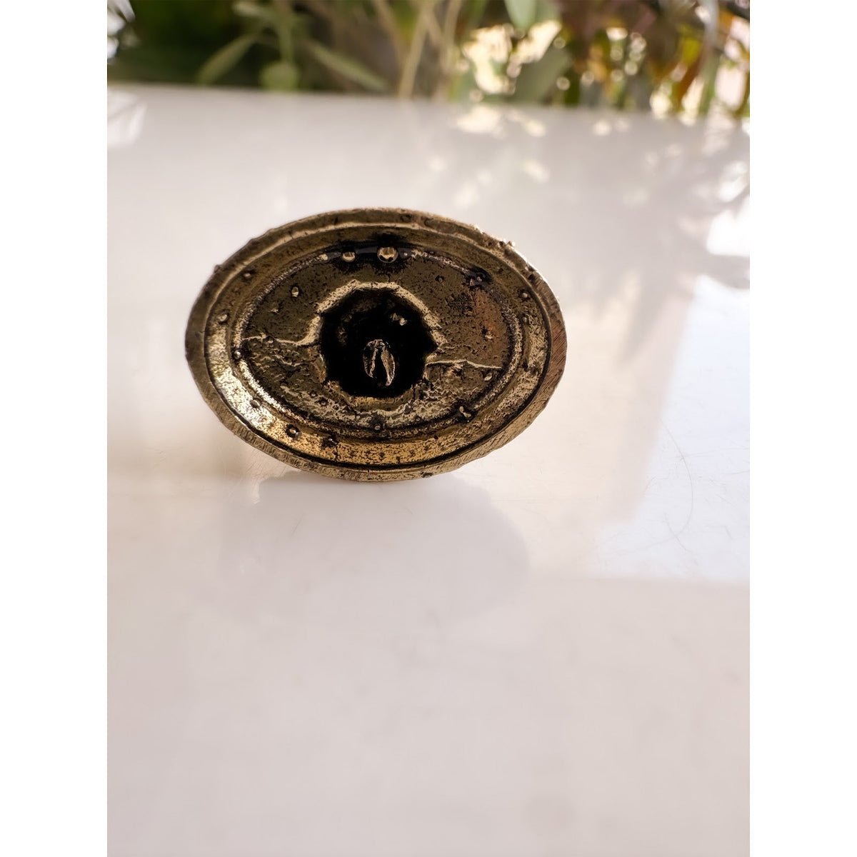Pure Brass Miniature Meenakshi Amman Ji Standing Murti - 3.81 cm