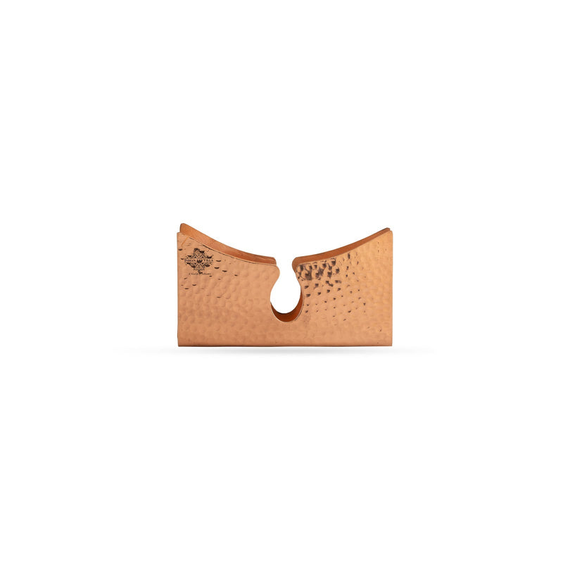 Indian Art Villa, Pure Copper Tissue Paper Holder , Elegant Tabletop Accessory with Hammered Design, Decorative Home & Office Décor.