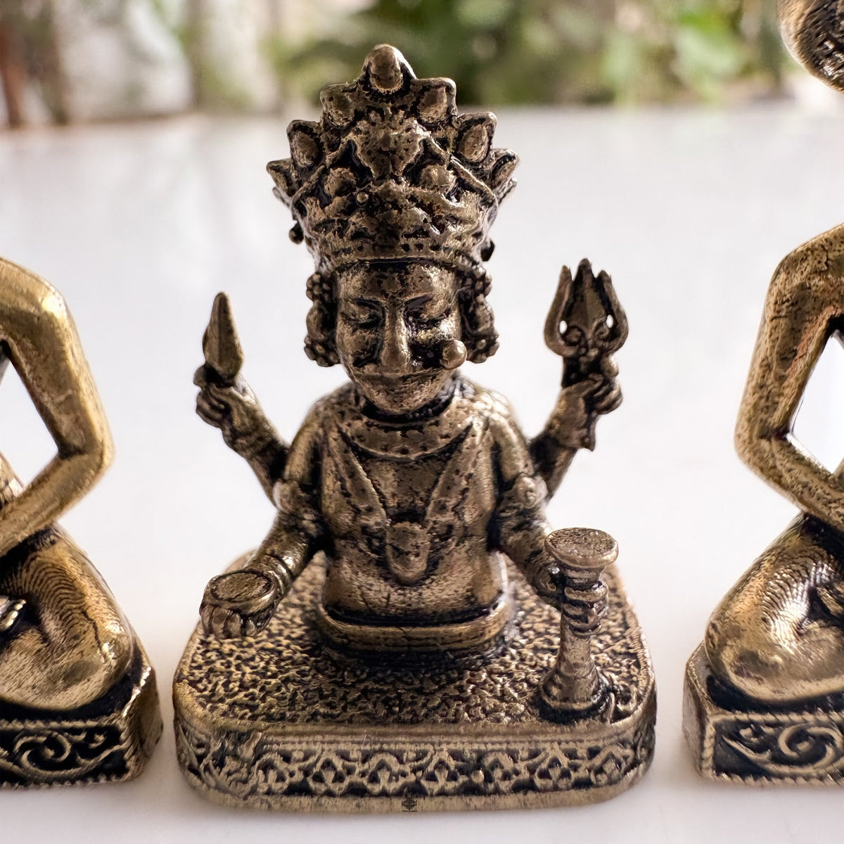 Pure Brass Miniature Jain Tirthankar Combo Murti Set
